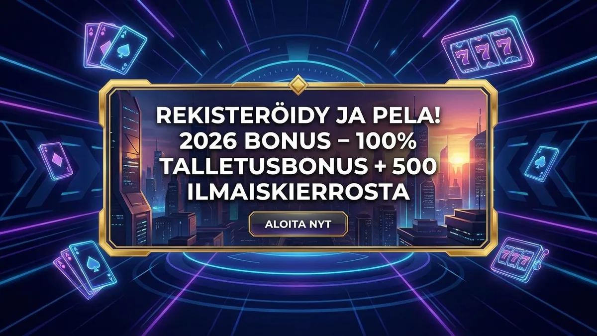 Rekisteröidy bonuksen kanssa